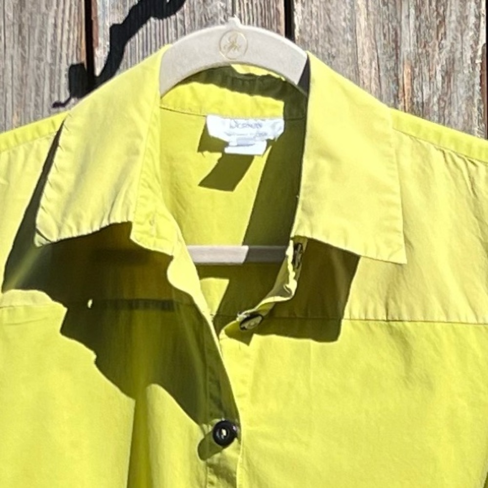 Lightweight Lime Button-Down Shirt - Unbranded - image 9